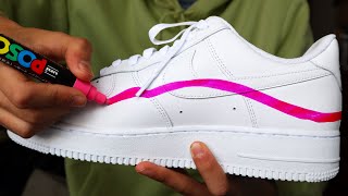 My First Custom AIR FORCE 1 SATISFYING [upl. by Janik]