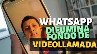 WhatsApp  Cómo CAMBIAR FONDO de tus videollamadas Truco 2021 [upl. by Airasor]