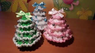 Albero Natale Uncinetto Tutorial  Christmas tree Crochet  Arbol de Navidad  Arvore de Natal [upl. by Ainirtak887]