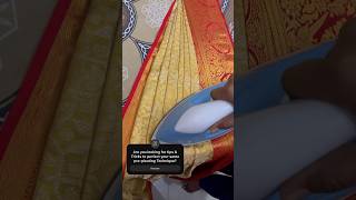 Saree Pre Pleating tutorialsareeprepleatingandfolding [upl. by Ellebyam669]