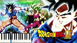 Dragon Ball Super OST  Ultimate Battle  Piano Tutorial [upl. by Kassel379]