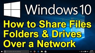 ✔️ Windows 10  How to Share Files Folders amp Drives Between Computers Over a Network [upl. by Couture841]