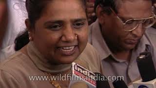 Lalu Prasad Yadav and Mayawati outside the Parliament 1998 [upl. by Llerud]