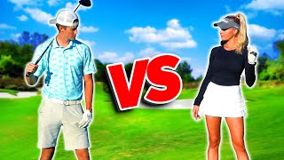 Her And I Had a 9 Hole Match Who Won  GM GOLF [upl. by Airehtfele290]