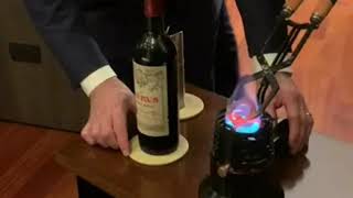 How to Open a 1961 Château Pétrus Wine Bottle [upl. by Minor158]