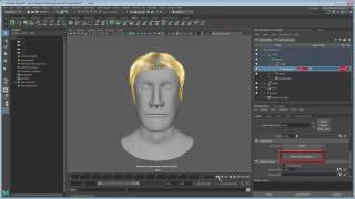 Animating hair in Maya by blending poses [upl. by Ttayw]