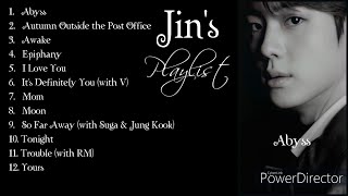 BTS  Jins Playlist 2022 [upl. by Desirae]