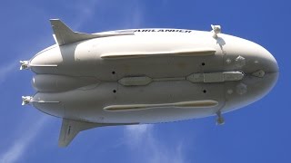 Airlander 10 takeoff amp landing 10 May 2017 [upl. by Botsford]