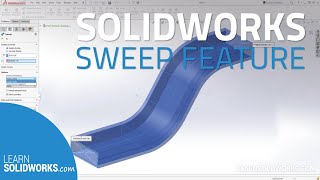 SOLIDWORKS BossBase Sweep Feature [upl. by Auhel]