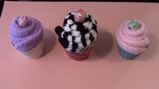 Simple Crafts Cozy Sock Cupcake wRebsraggs episode 3 [upl. by Inilam]