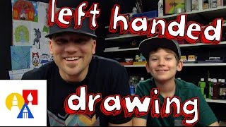 Left Handed Drawing Challenge  SYA [upl. by Guillema795]