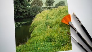 Painting a Photorealistic mini Landscape [upl. by Mulloy814]