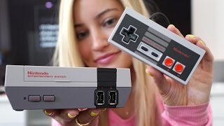 NES CLASSIC Unboxing and gameplay  iJustine [upl. by Gerc]