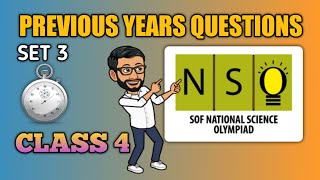 NSO QUIZ 3  CLASS 4  National Science Olympiad Practice Set 3 nso [upl. by Kendry]