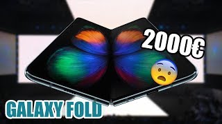 2000€ le SMARTPHONE PLIABLE  Voici le Samsung Galaxy Fold [upl. by Ernesto768]