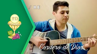 Cordero De Dios ALEGRE Canto para misa  Letra y Acordes [upl. by Aivek]