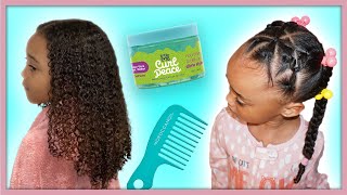 This Hairstyle Lasts All Week  Kids Curly Hair Routine [upl. by Hcra225]