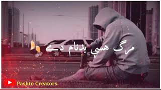 Pashto Poetry WhatsApp Status  Pashto Shayari Status  Lyric Vedio Status  Pashto Creators [upl. by Enneillij]