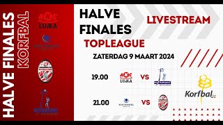 Halve finales Topleague Korfbal [upl. by Margret]