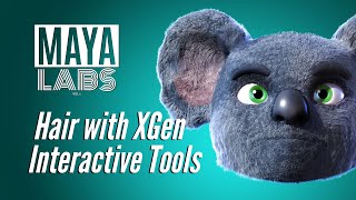 Hair with XGen interactive grooming tools  Maya Labs Ep01 [upl. by Barbabra530]