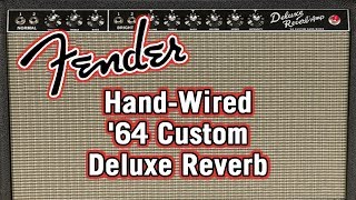 Fender HandWired 64 Custom Deluxe Reverb Amplifier Review amp Demo [upl. by Stace61]