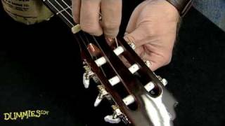 How to String a NylonString Guitar For Dummies [upl. by Vivl68]