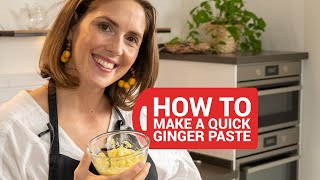 Ginger Paste Recipe  Ready in less than 1 minute [upl. by Ettenej195]