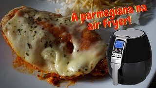 Frango à parmegiana na fritadeira sem óleo air fryer CookingSemFrescura [upl. by Attirb]