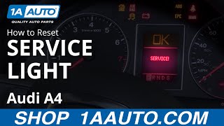 How to Reset Service Light 0409 Audi A4 [upl. by Oirottiv]