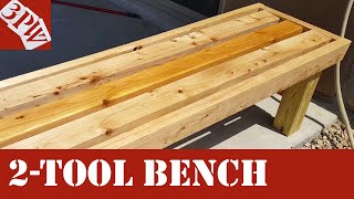 Two Power Tool Backyard Bench [upl. by Calla]