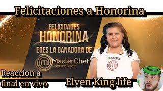 Honorina ganadora de MasterChef Mexico 2017 Gran Final 2do lugar Pastor [upl. by Morlee]