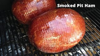 Smoked Pit Ham  Glazed Pit Ham Recipe HowToBBQRigh Malcom Reed [upl. by Fleda]