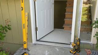 Jeld Wen Front Door Installation  Really crappy products and craftsmanship PART 1 [upl. by Alleinnad]