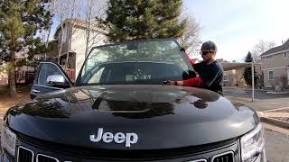 Windshield Replacement on a Jeep Grand Cherokee [upl. by Hajar]