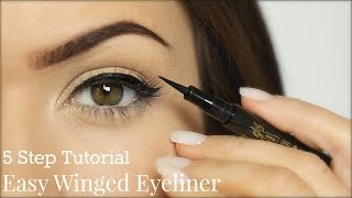 Eyeliner Tutorial  5 Steps  TheMakeupChair [upl. by Jepson42]