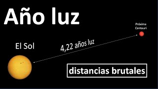 QUÉ ES UN AÑO LUZ Cuántos kilómetros son Explicación con ejemplos [upl. by Yortal]