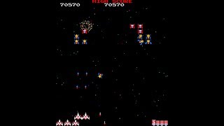 Arcade Longplay  Galaga 1981 Namco [upl. by Roxie]