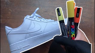 CUSTOMIZING NIKE AIRFORCE 1s ✈️ [upl. by Ayyn]