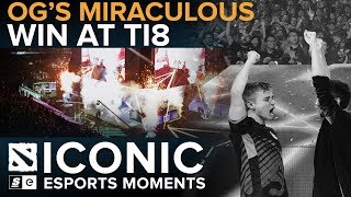 ICONIC Esports Moments OGs Miraculous Win at TI8 [upl. by Wilhelm84]