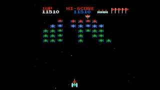 Galaxian WalkthroughGameplay NES HD 1080p [upl. by Attaynik]