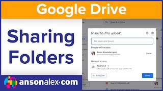 How to Share a Folder in Google Drive [upl. by Lindbom445]