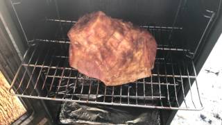 Smoked Ham On Masterbuilt Smoker  Ham Recipe [upl. by Gerk251]