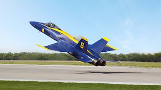 Insane Blue Angel F18s Perform Extreme Low Pass [upl. by Anahsal763]