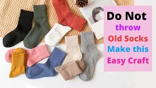 Easy And Cute Craft Idea With Old Socks  DIY Crafts [upl. by Mita]