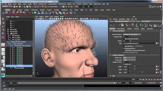 Using XGen to create hair Maya 2014  Part 1 Basic hair [upl. by Elladine]