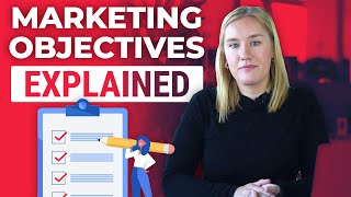 Marketing Objectives Explained  10 Examples [upl. by Nomrej378]