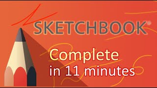 Autodesk SketchBook  Tutorial for Beginners in 11 MINUTES [upl. by Ttenaej]