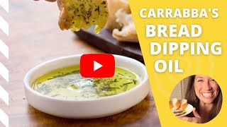 Carrabbas Bread Dipping Oil Recipe [upl. by Adnarem]