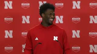 Nebraska LB Jimari Butler PreSpring Practice Press Conference 31824 [upl. by Erasme906]