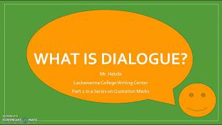 What is Dialogue [upl. by Aube]